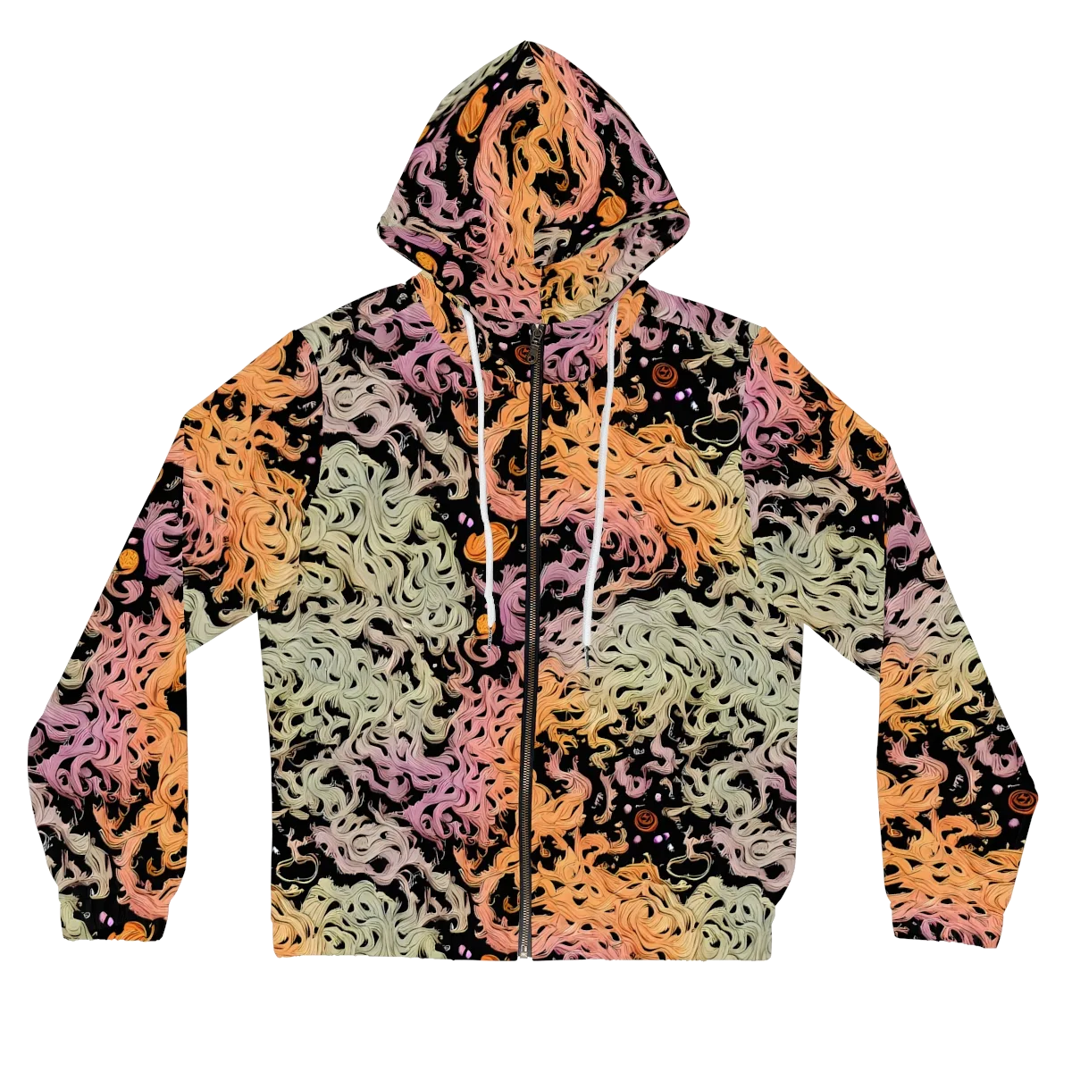 Flame Garden on Women's Full-Zip Hoodie — Front
