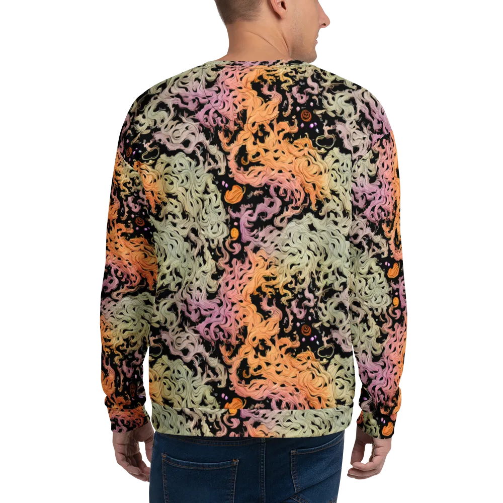 Flame Garden on Sweatshirt — Back