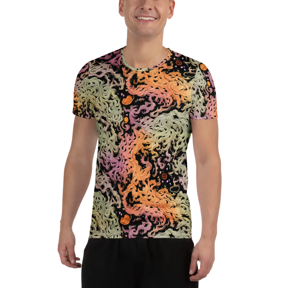 Flame Garden on Men's Athletic T-Shirt — Front