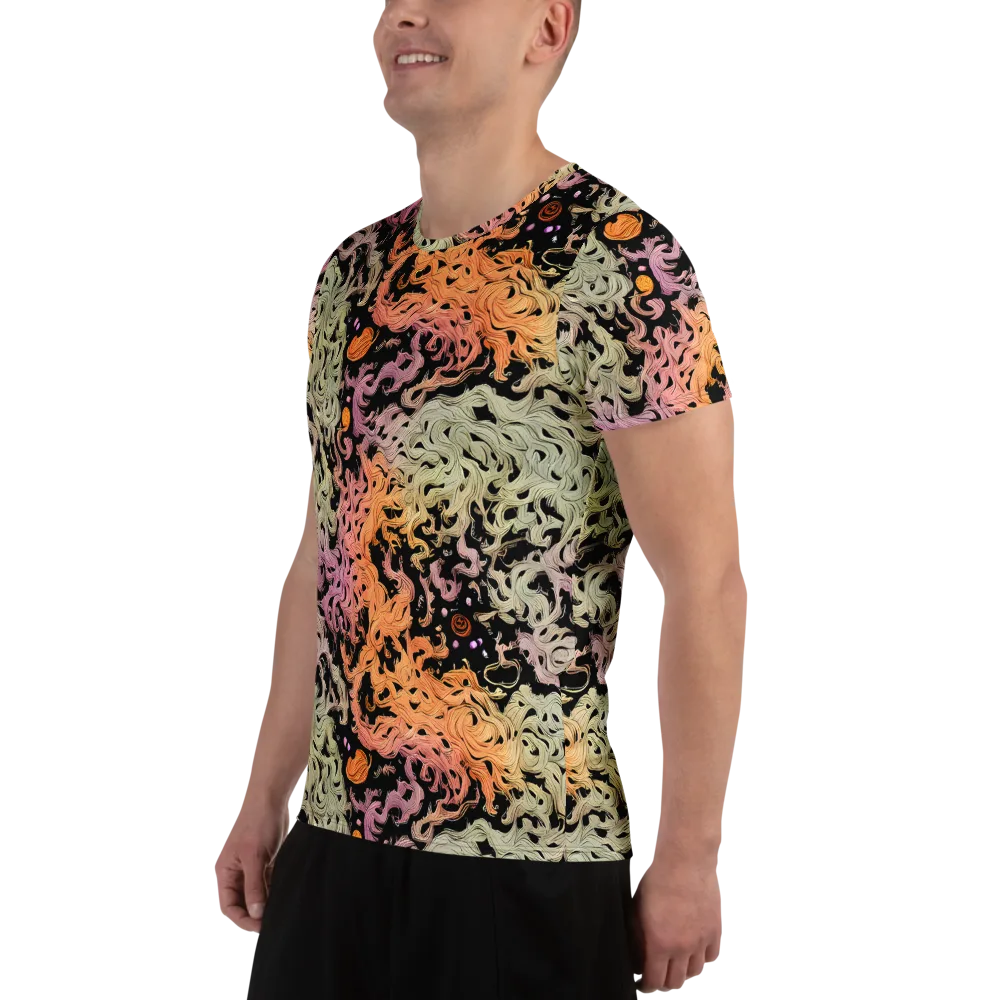 Flame Garden on Men's Athletic T-Shirt — Left