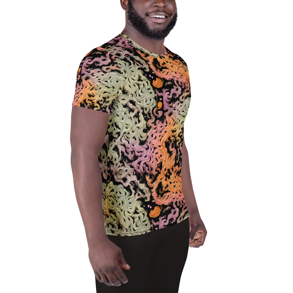 Flame Garden on Men's Athletic T-Shirt — Right