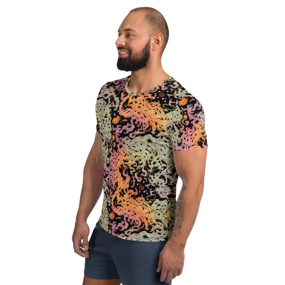 Flame Garden on Men's Athletic T-Shirt — Left