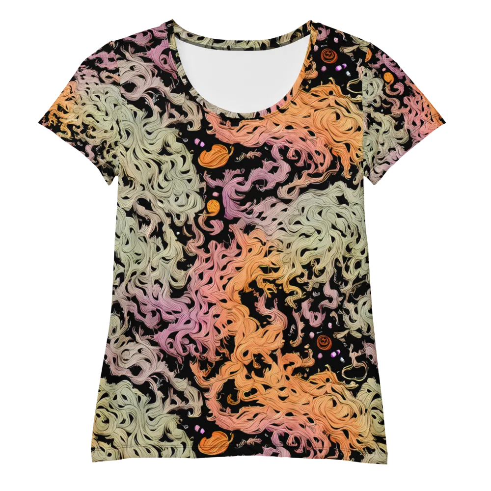 Flame Garden on Women's Athletic T-Shirt — Front