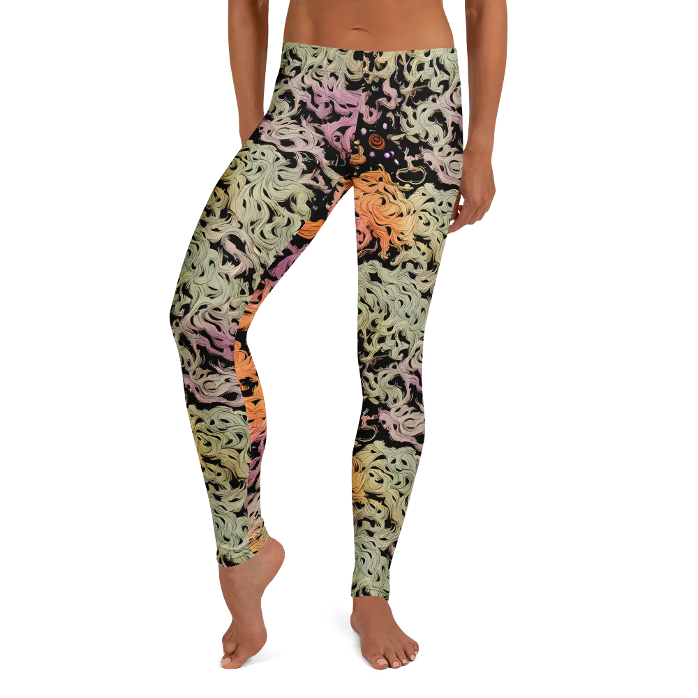 Flame Garden on Leggings — Front