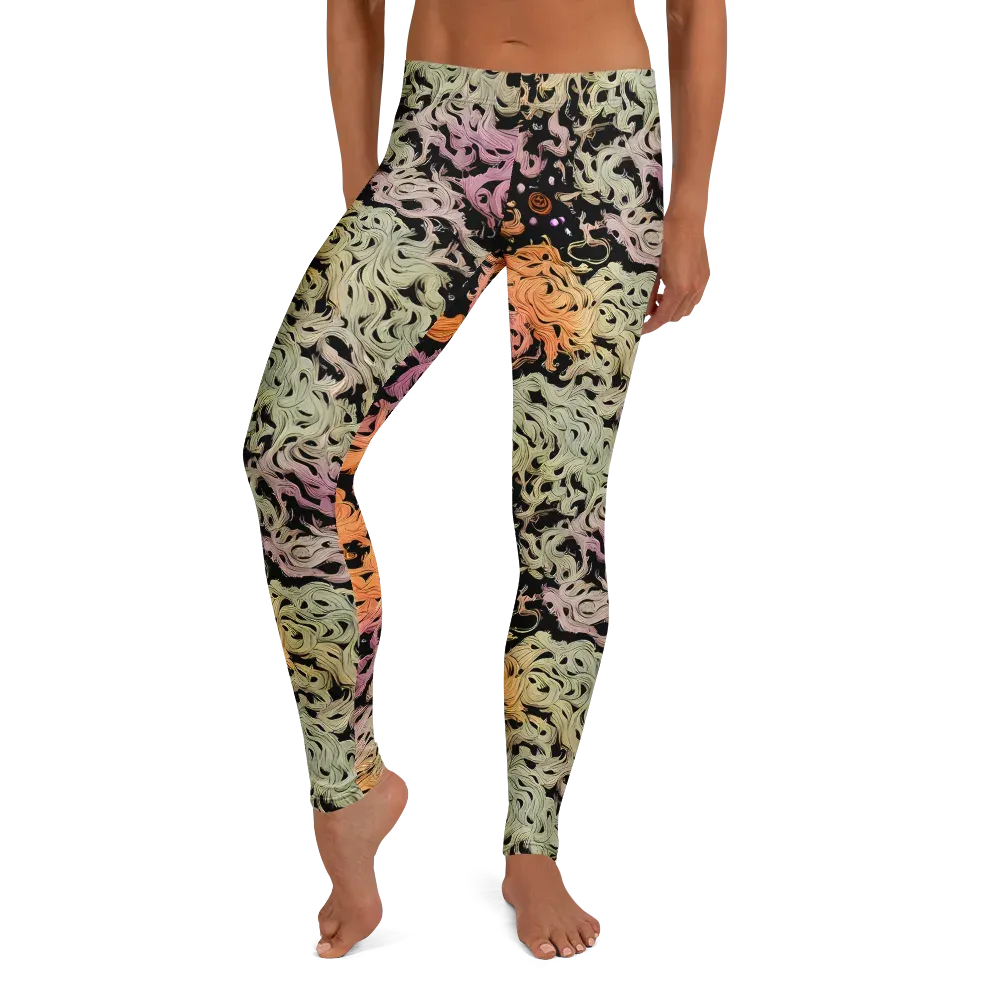 Flame Garden on Leggings — Front