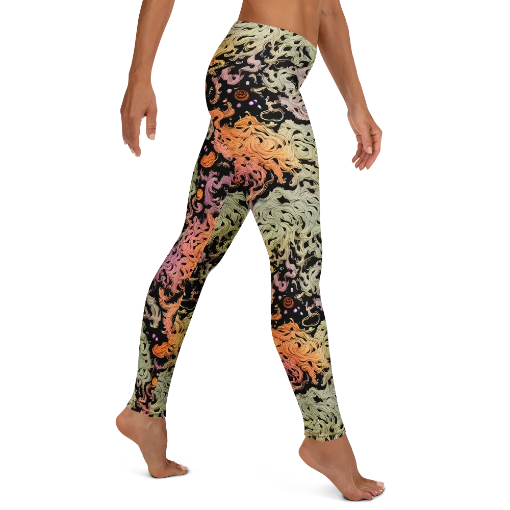Flame Garden on Leggings — Right