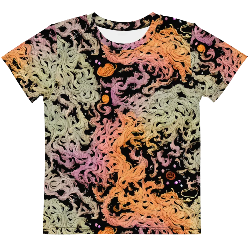 Flame Garden on Kids Crew Neck T-Shirt — Front