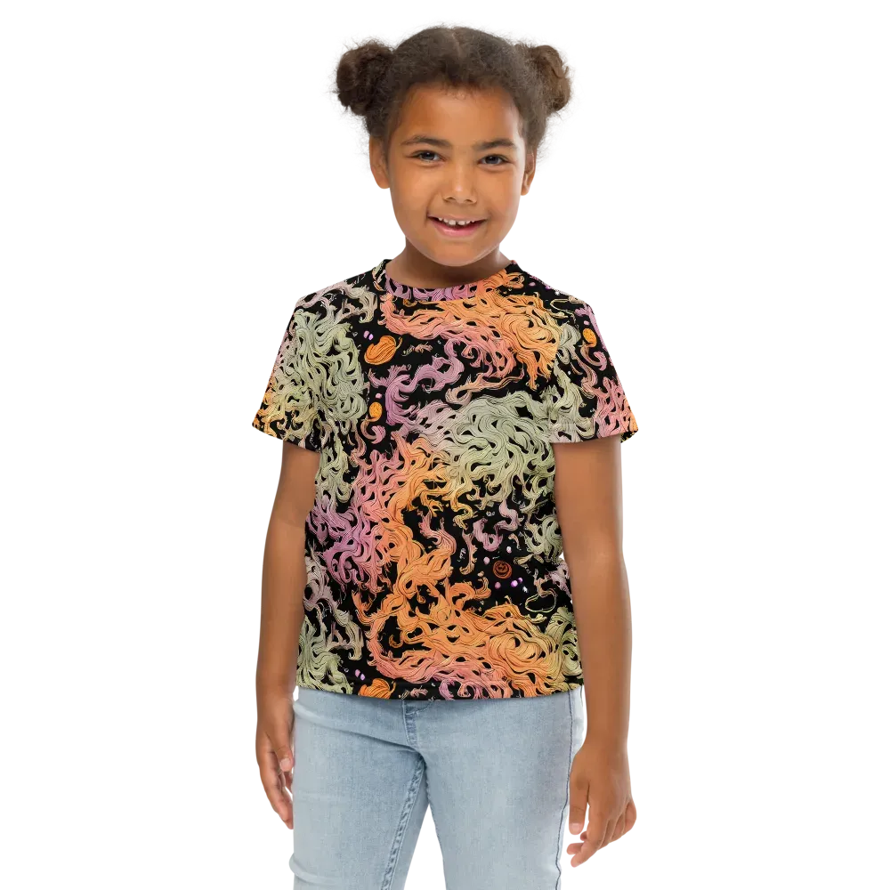 Flame Garden on Kids Crew Neck T-Shirt — Front
