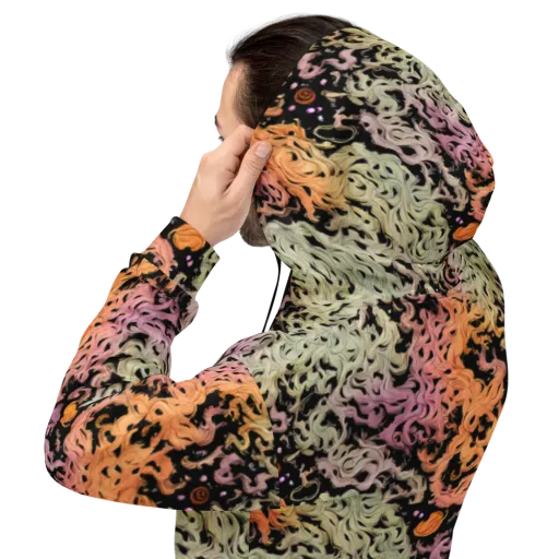 Flame Garden on a Hoodie