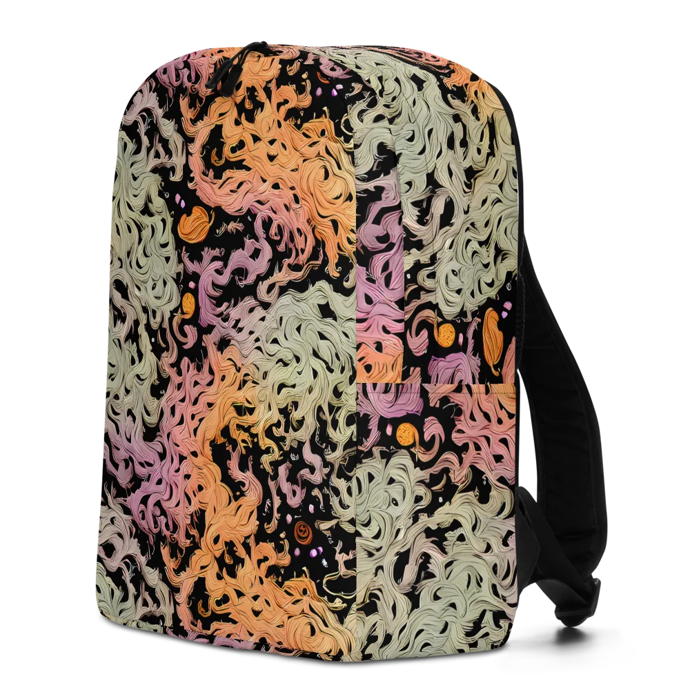 Flame Garden on Minimalist Backpack — Left