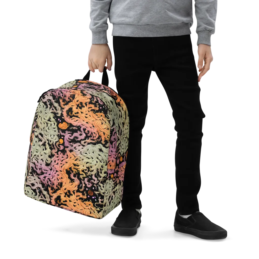 Flame Garden on Minimalist Backpack — Zoomed-in