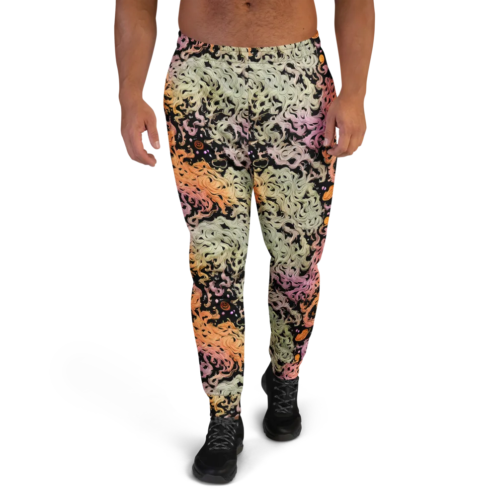 Flame Garden on Men's Joggers — Front