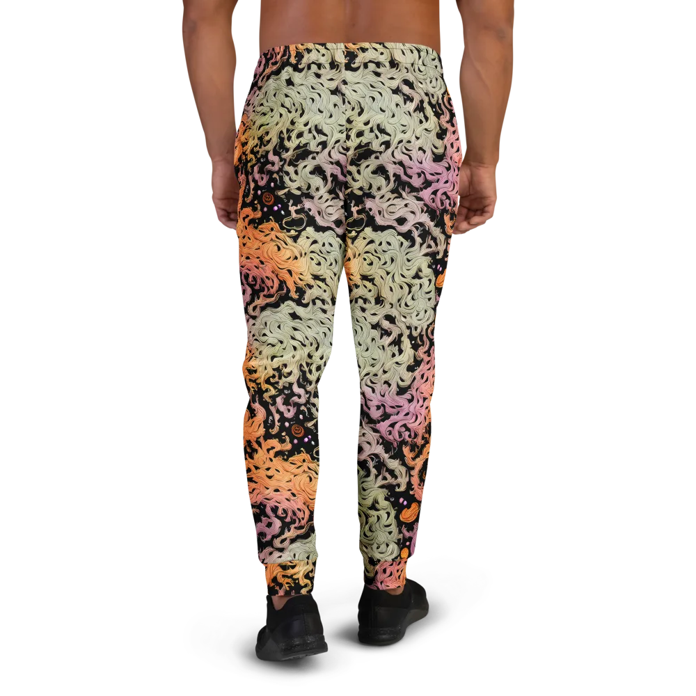 Flame Garden on Men's Joggers — Back