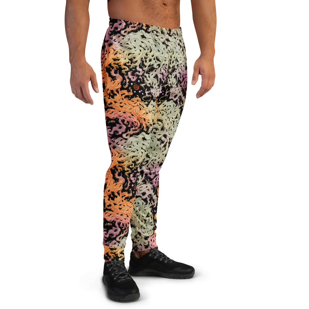 Flame Garden on Men's Joggers — Right