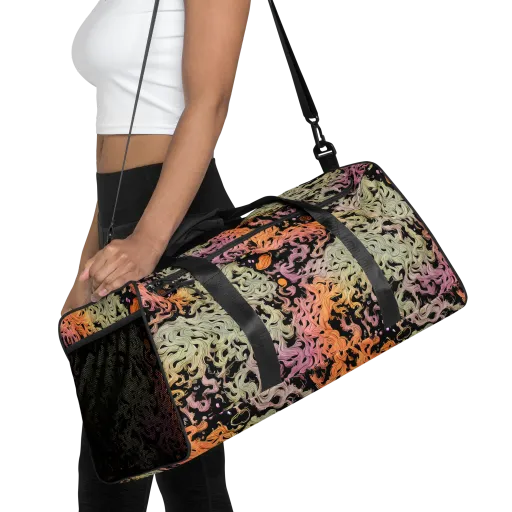 Flame Garden on a Duffle Bag