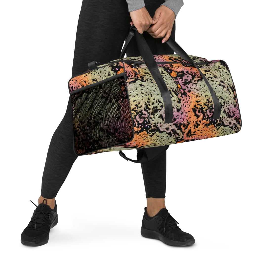 Flame Garden on Duffle Bag — Right Front