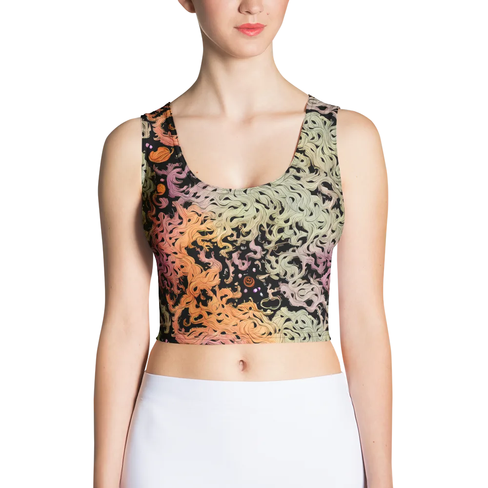 Flame Garden on Crop Top — Front
