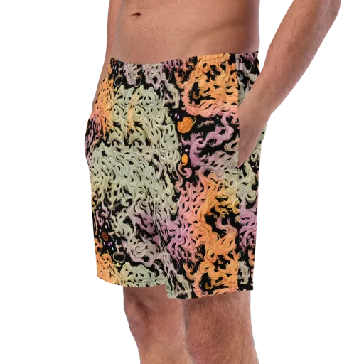 Flame Garden on a Swim Trunks
