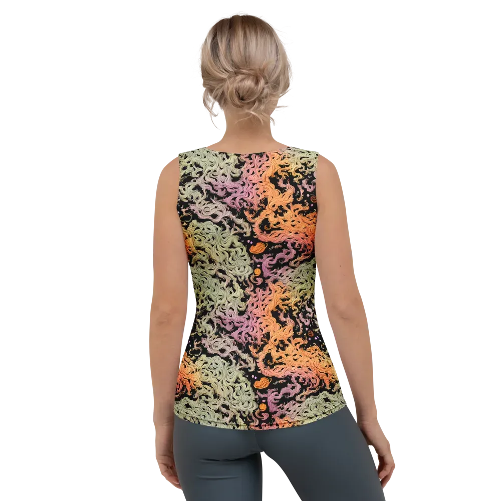 Flame Garden on Women's Tank Top — Back