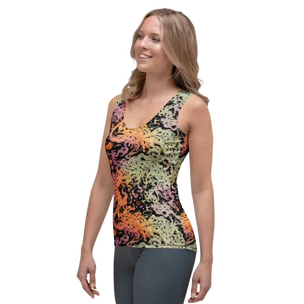 Flame Garden on Women's Tank Top — Left Front