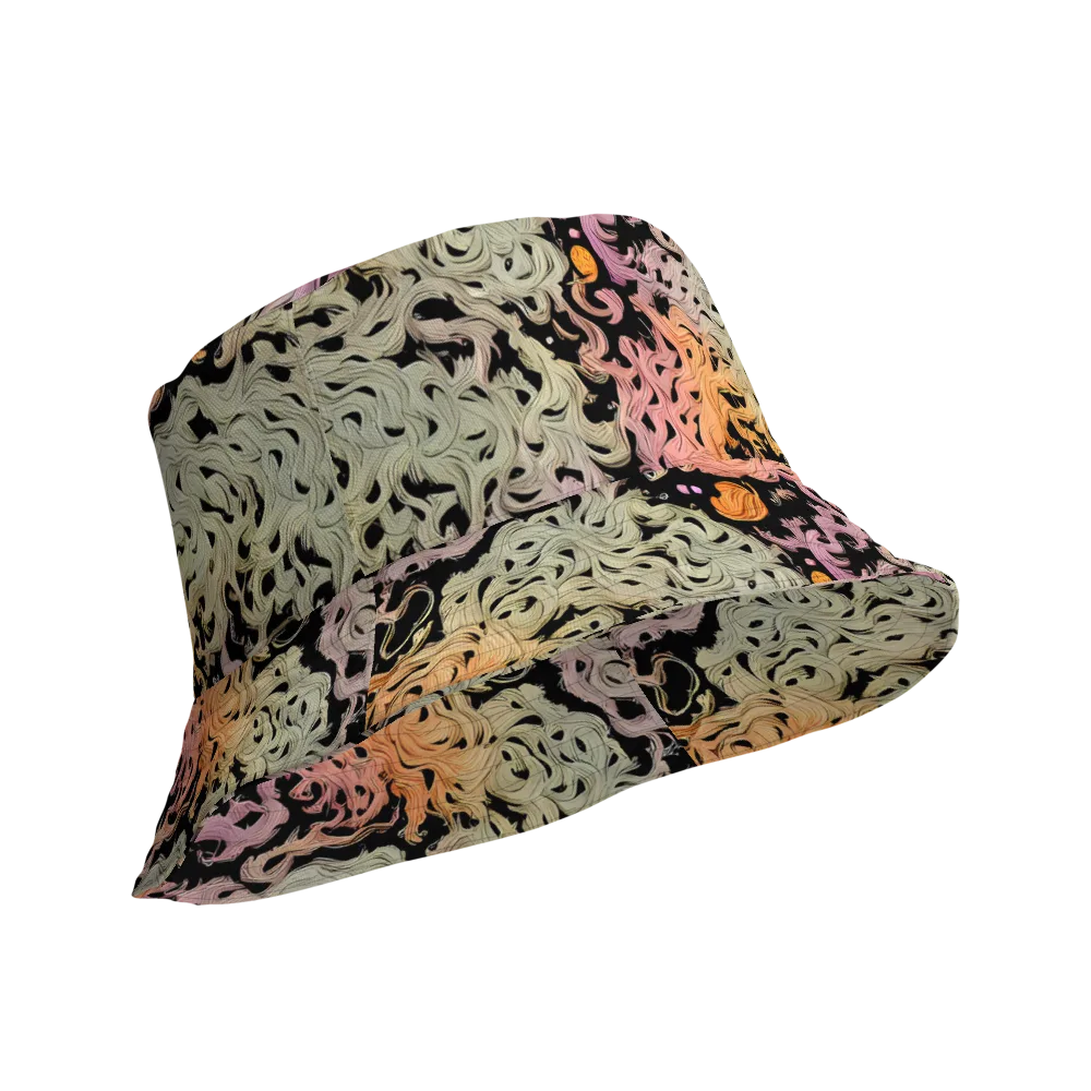 Flame Garden on Reversible Bucket Hat — Product details Outside