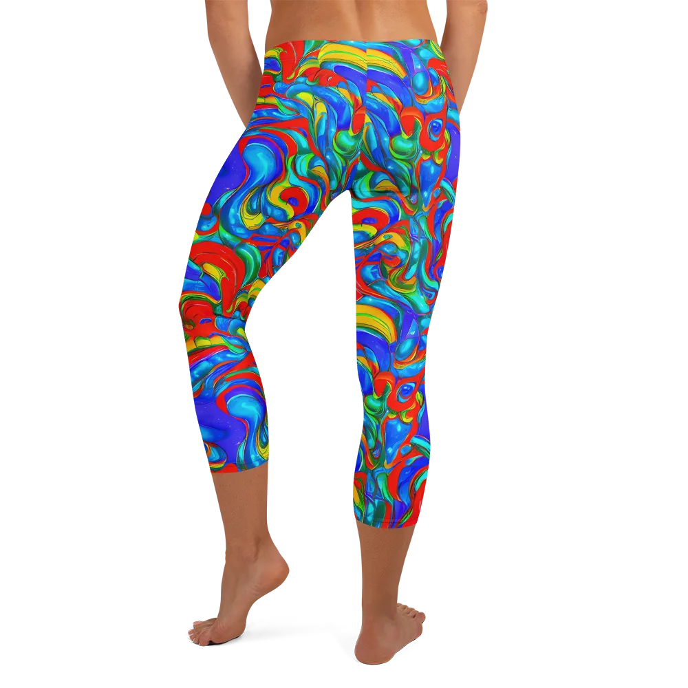Hypercolor Flow on Capri Leggings — Back