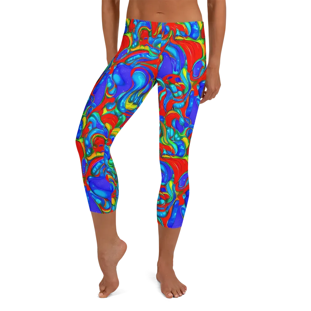 Hypercolor Flow on Capri Leggings — Front