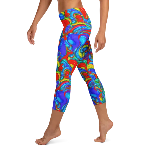 Hypercolor Flow on a Capri Leggings
