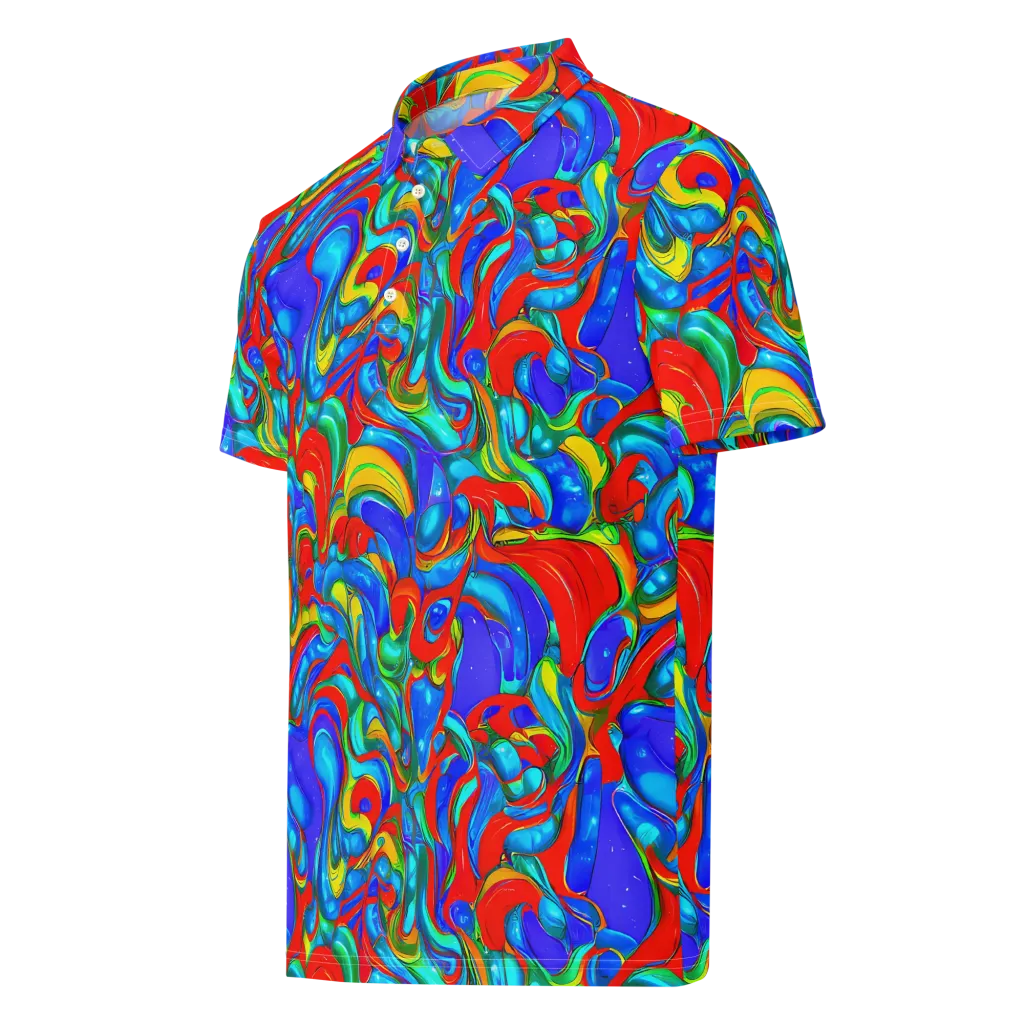 Hypercolor Flow on Men's Slim Fit Polo Shirt — Left Front