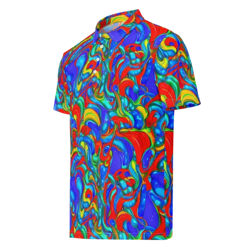 Hypercolor Flow on a Men's Slim Fit Polo Shirt