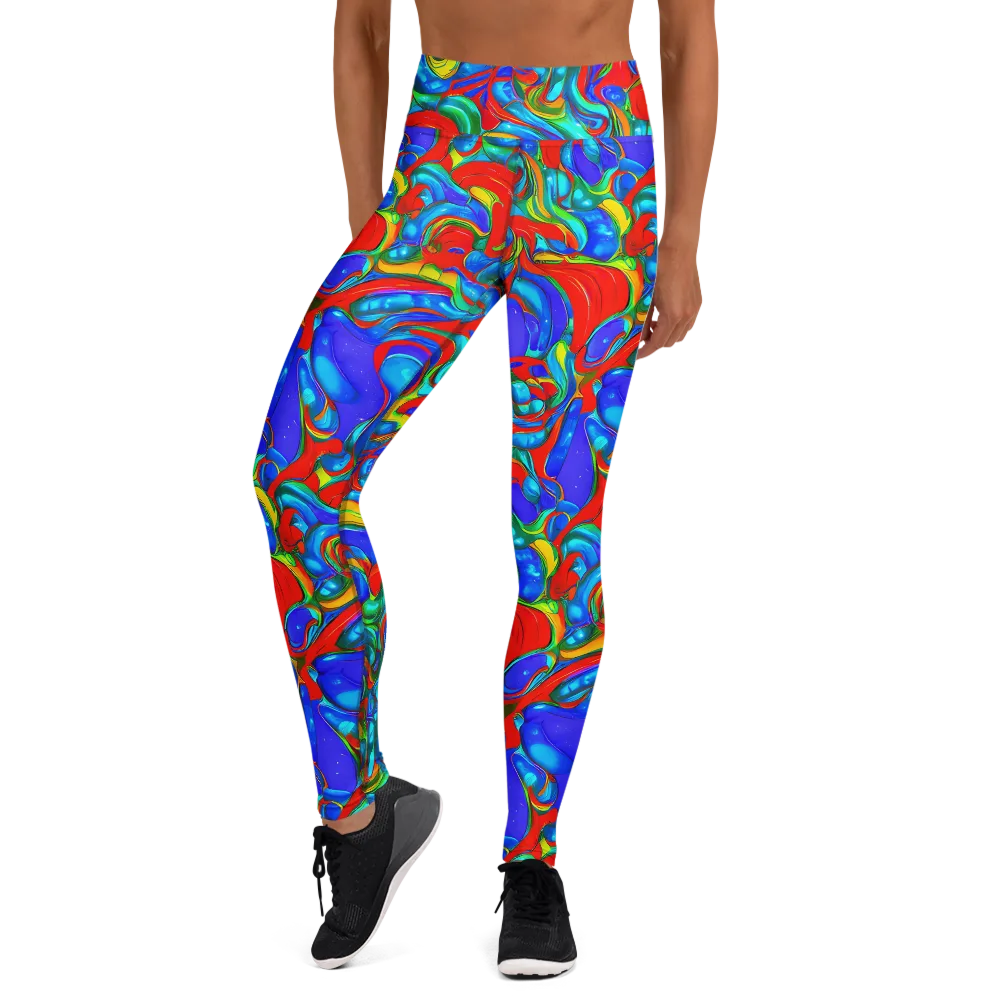 Hypercolor Flow on Yoga Leggings — Front
