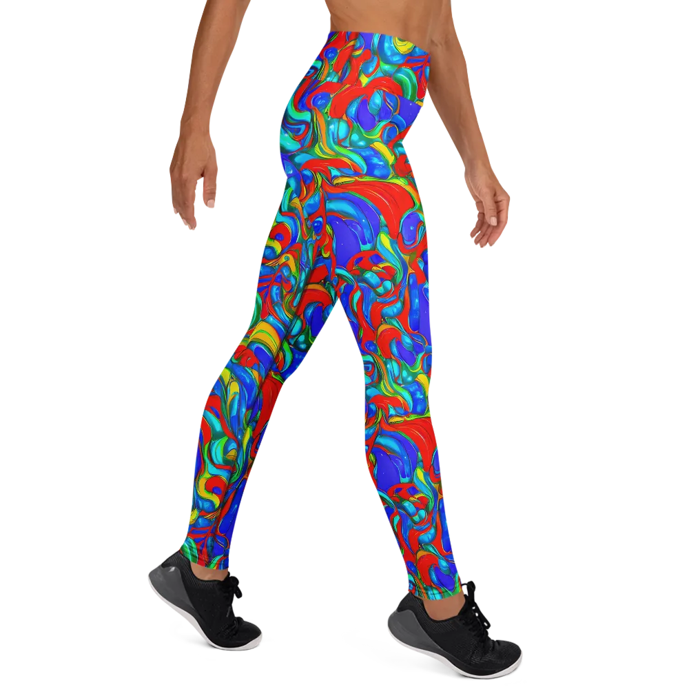 Hypercolor Flow on Yoga Leggings — Right