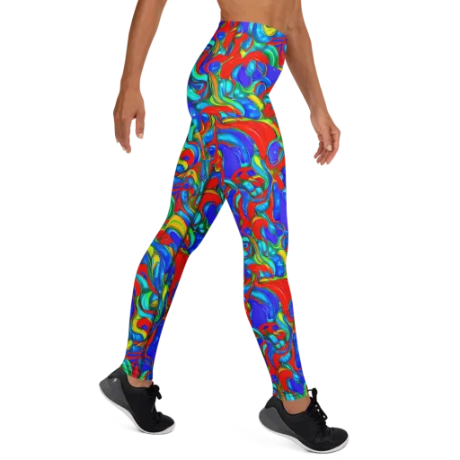 Hypercolor Flow on a Yoga Leggings