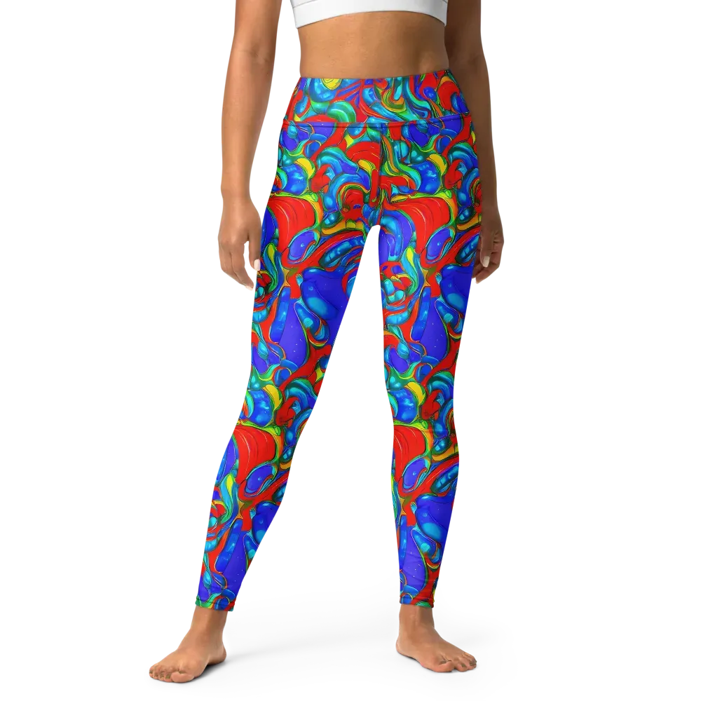 Hypercolor Flow on Yoga Leggings — Front
