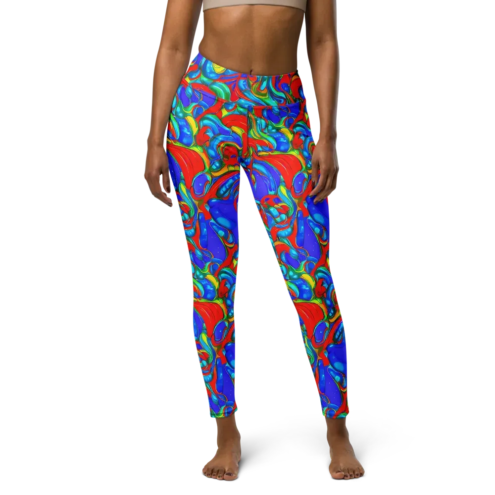 Hypercolor Flow on Yoga Leggings — Front
