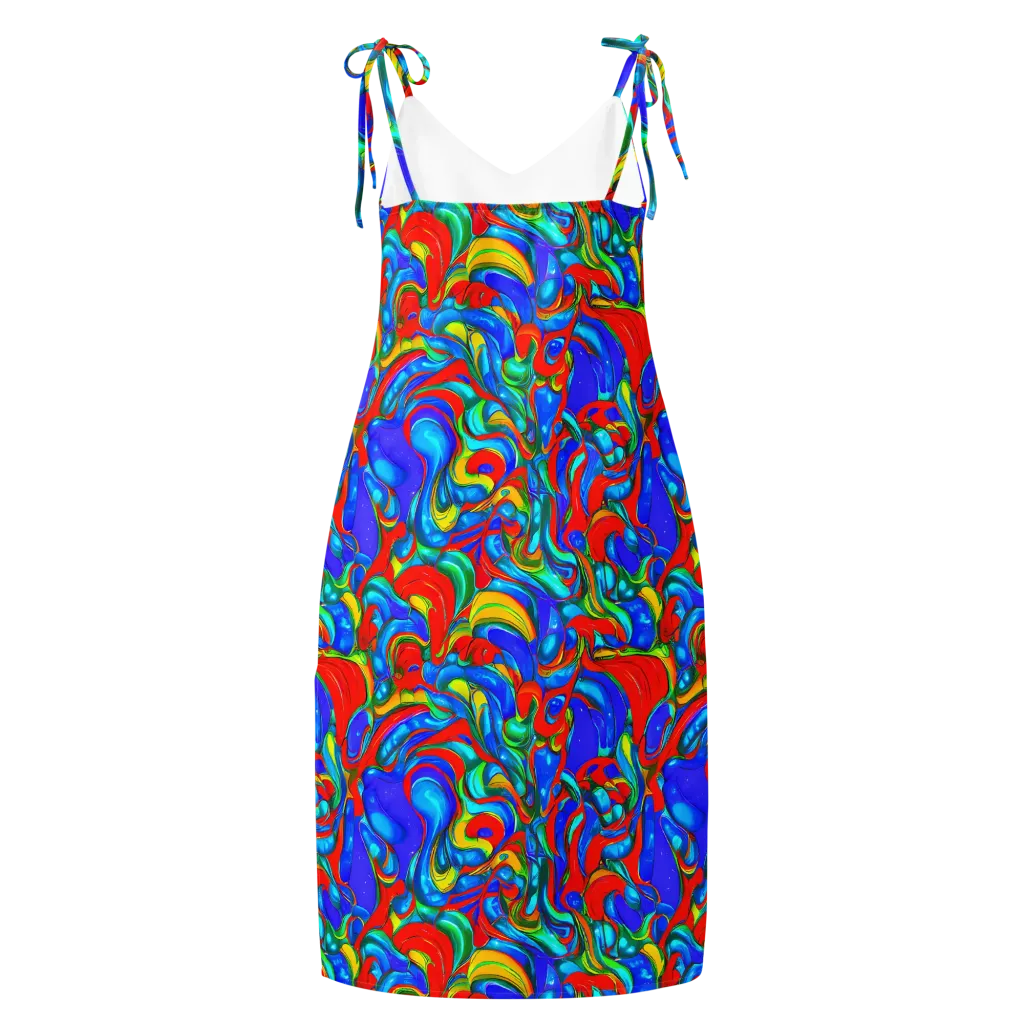Hypercolor Flow on Slip Dress — Back