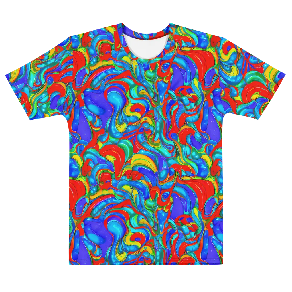 Hypercolor Flow on Men's Cotton Crew Neck T-Shirt — Front