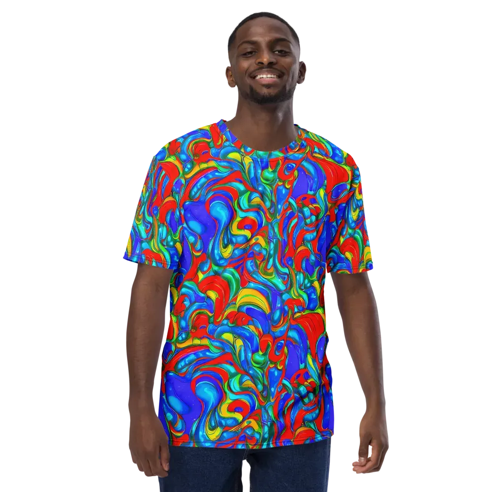 Hypercolor Flow on Men's Crew Neck T-Shirt — Front