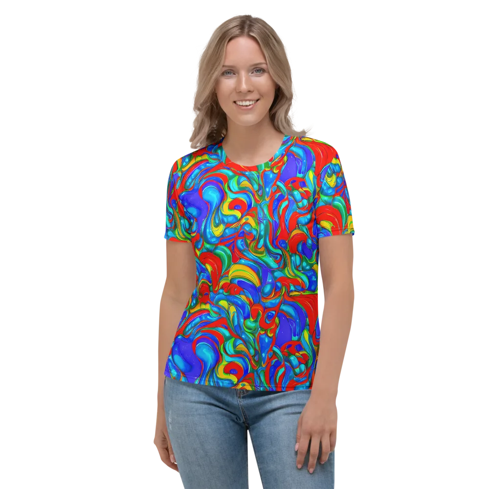 Hypercolor Flow on Women's Crew Neck T-Shirt — Front