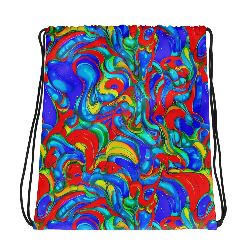 Hypercolor Flow on Drawstring Bag — Photo