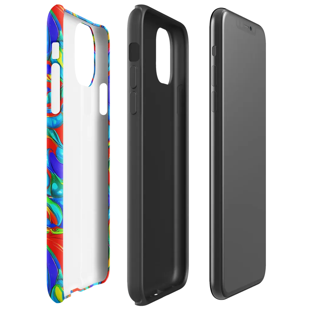 Hypercolor Flow on Tough Case for iPhone® — Right
