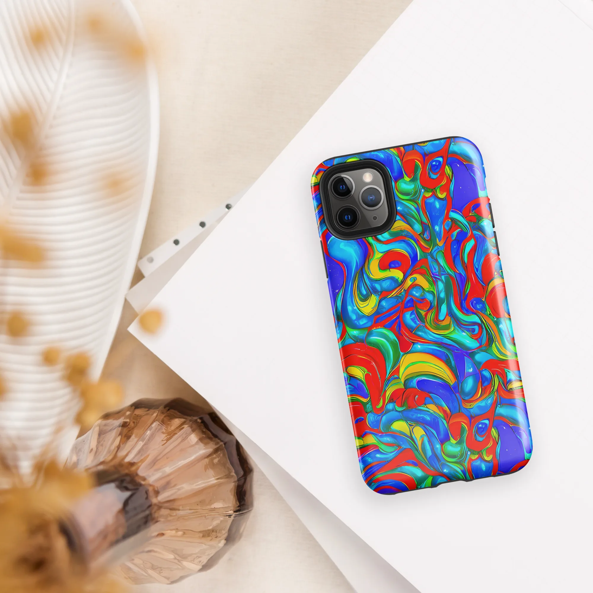 Hypercolor Flow on Tough Case for iPhone® — Front