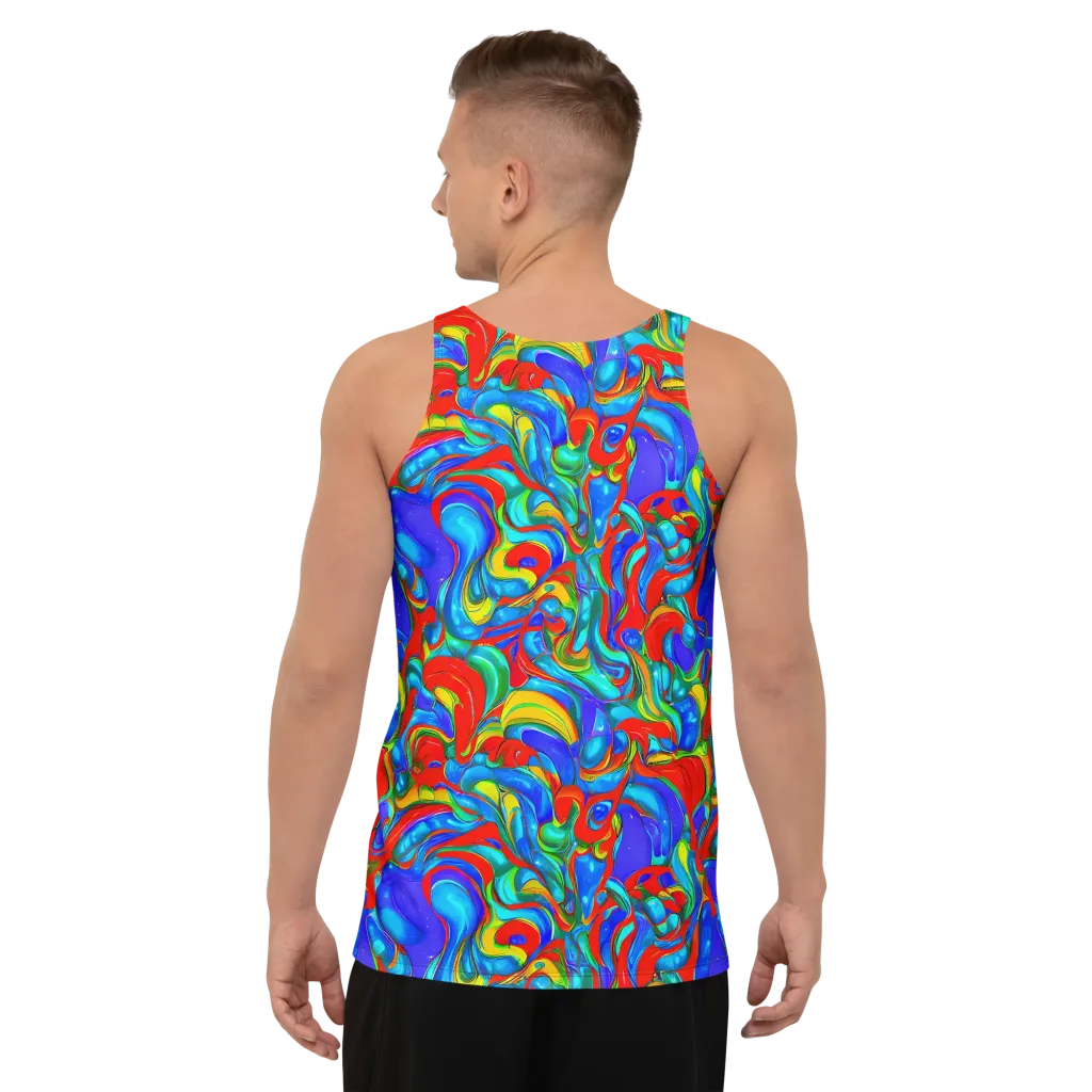 Hypercolor Flow on Men's Tank Top — Back