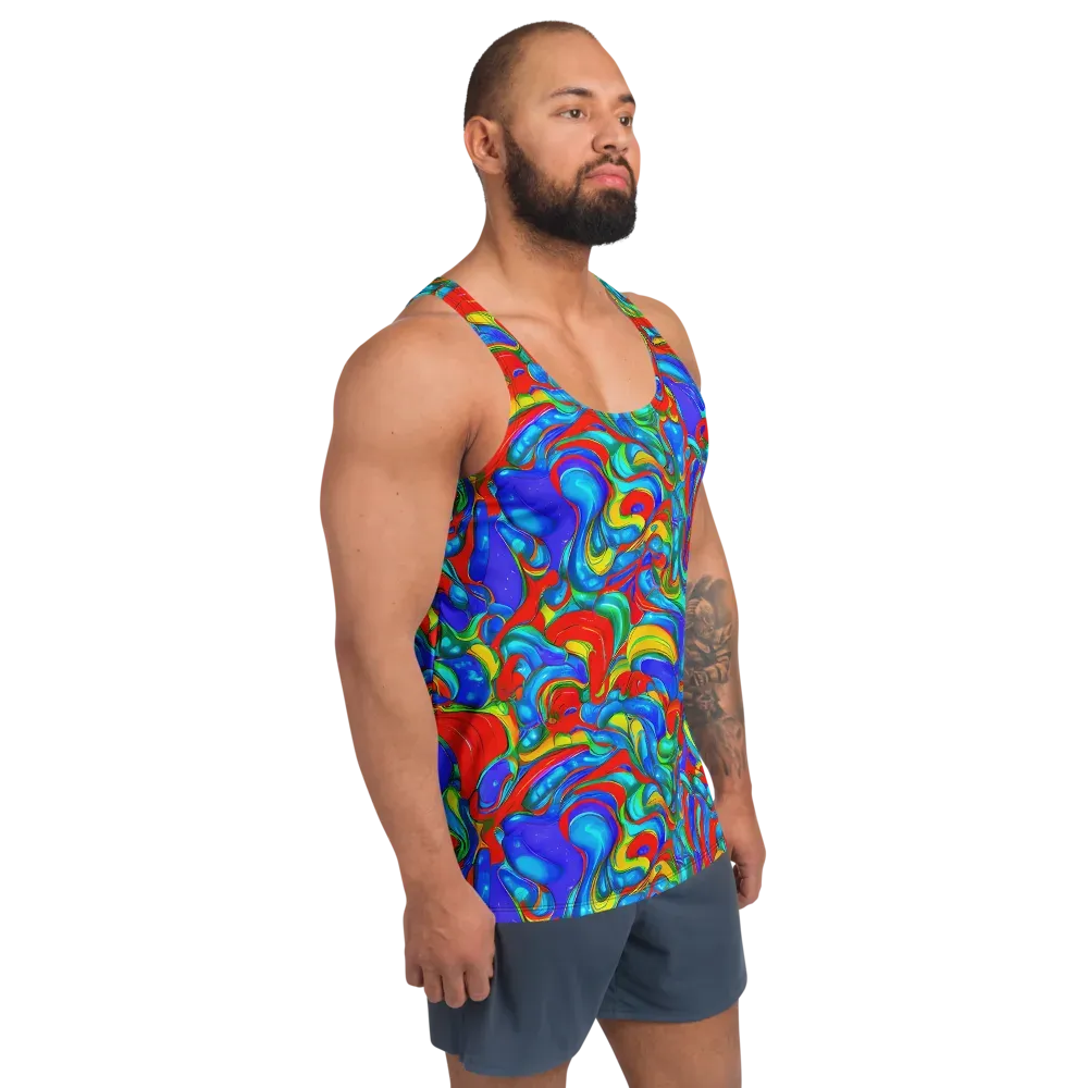 Hypercolor Flow on Men's Tank Top — Right Front