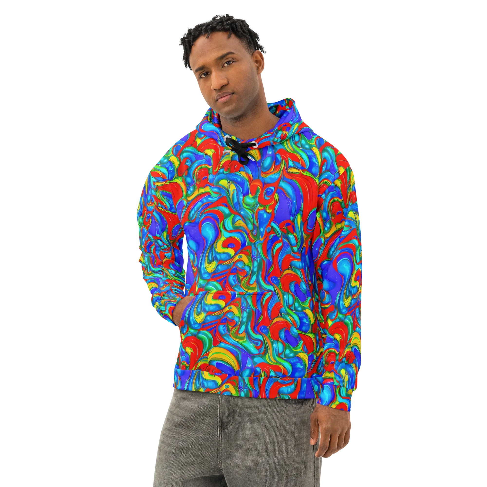 Hypercolor Flow on Cotton Hoodie — Left Front