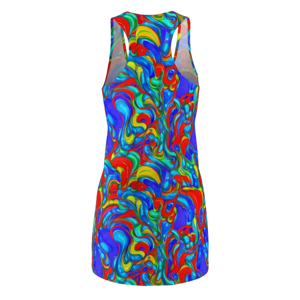 Hypercolor Flow on Racerback Dress — Back