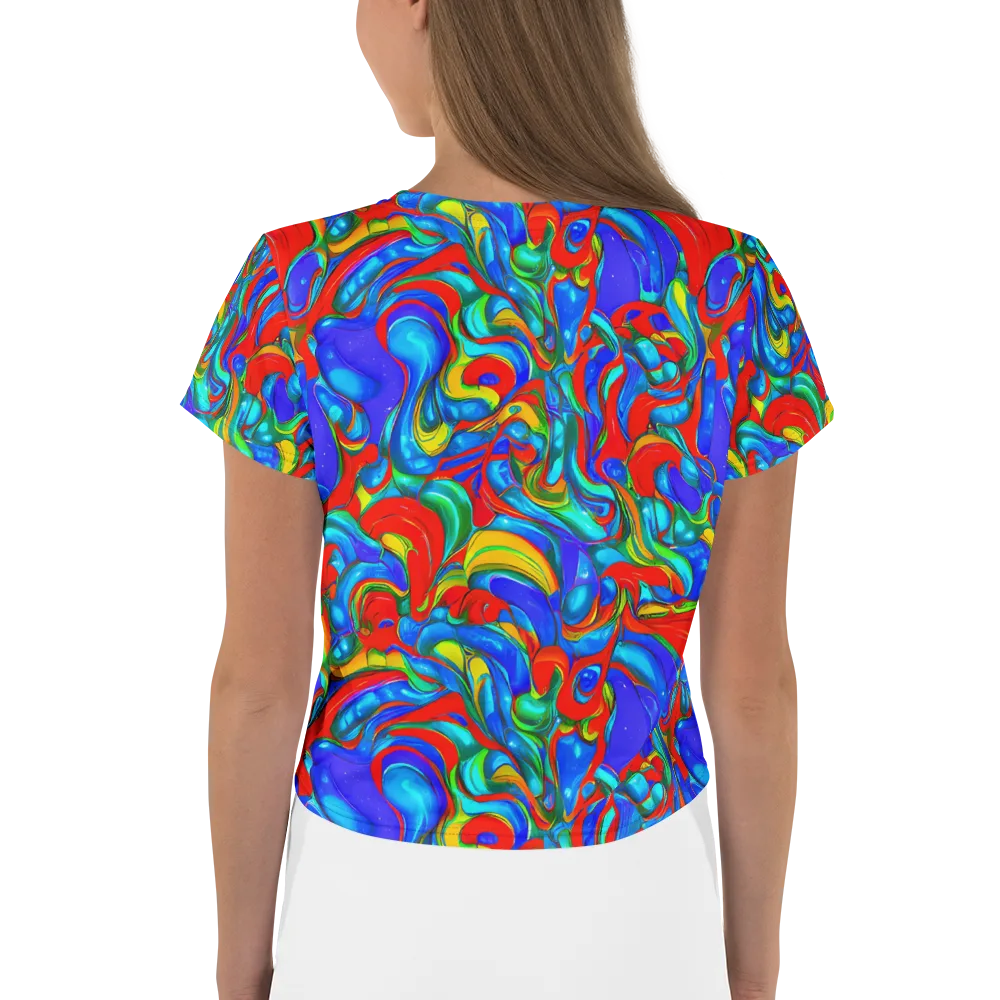 Hypercolor Flow on Crop Tee — Back