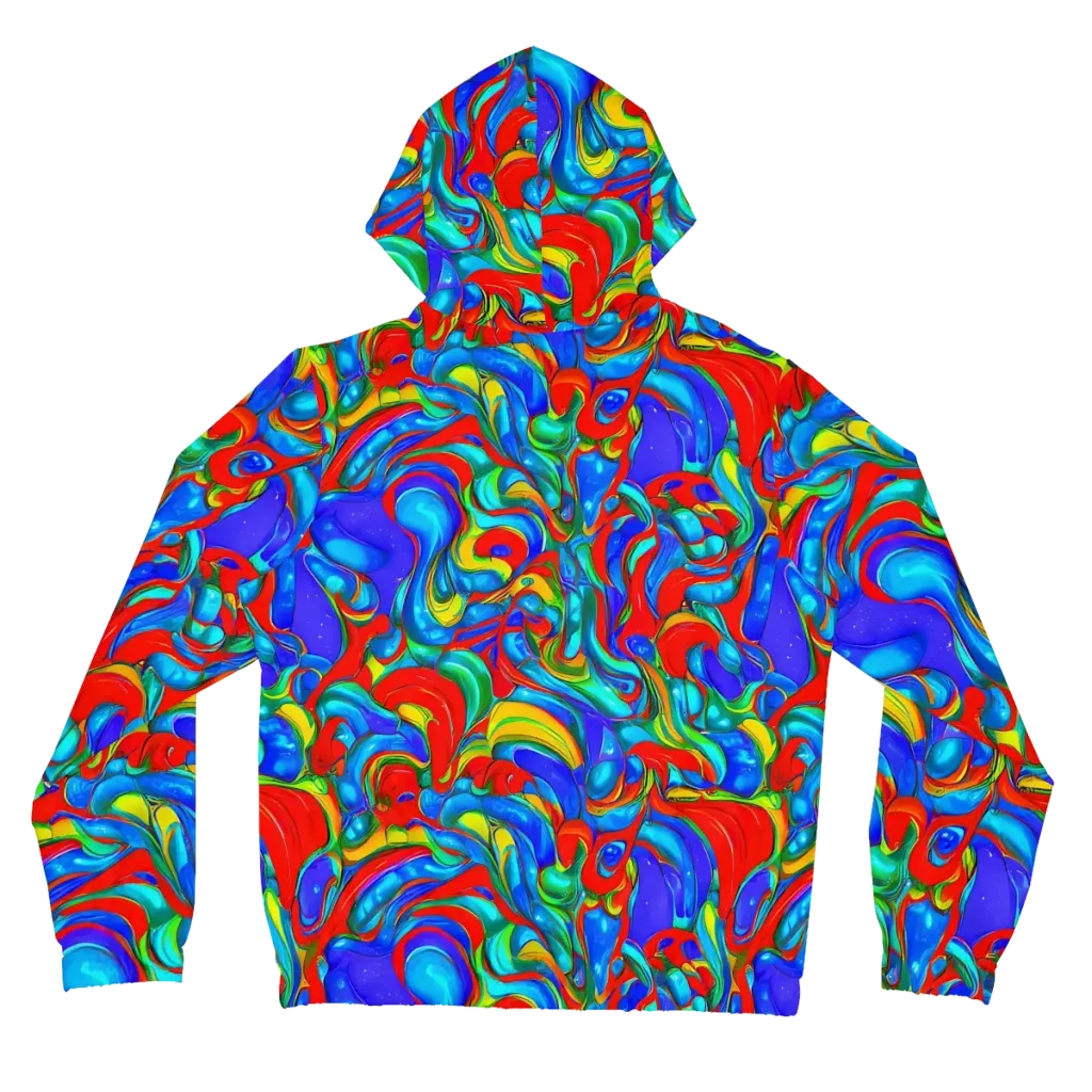Hypercolor Flow on Women's Full-Zip Hoodie — Back