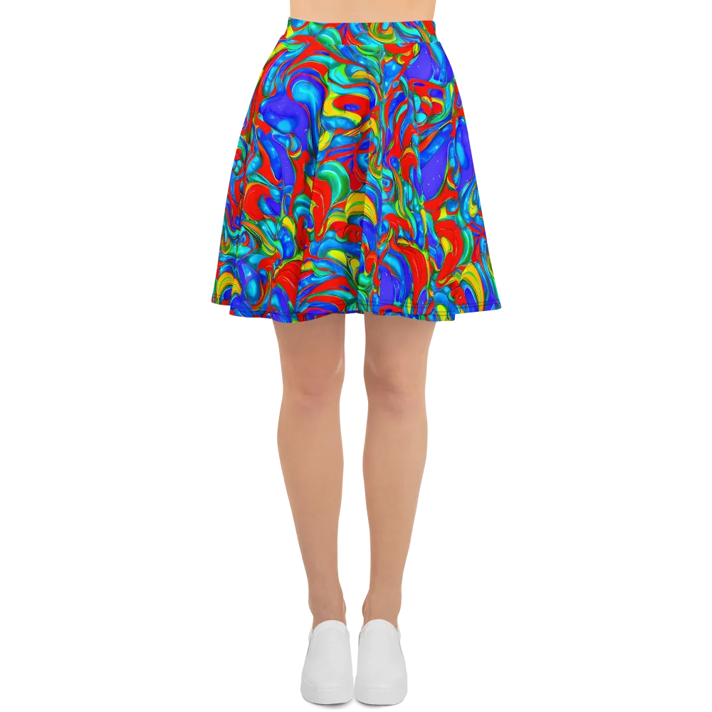 Hypercolor Flow on Skater Skirt — Front