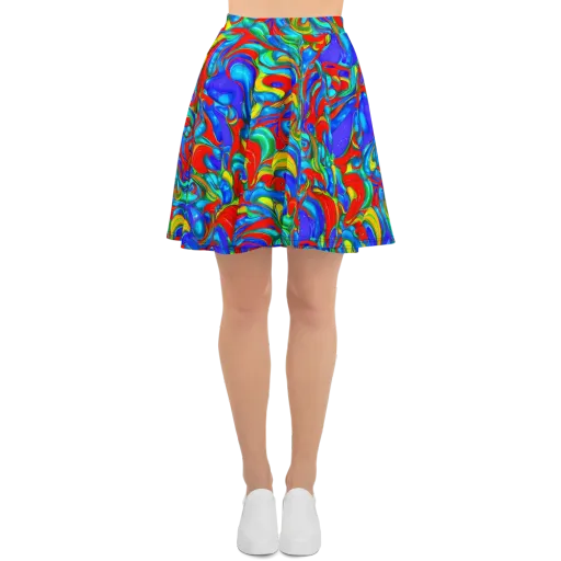 Hypercolor Flow on a Skater Skirt
